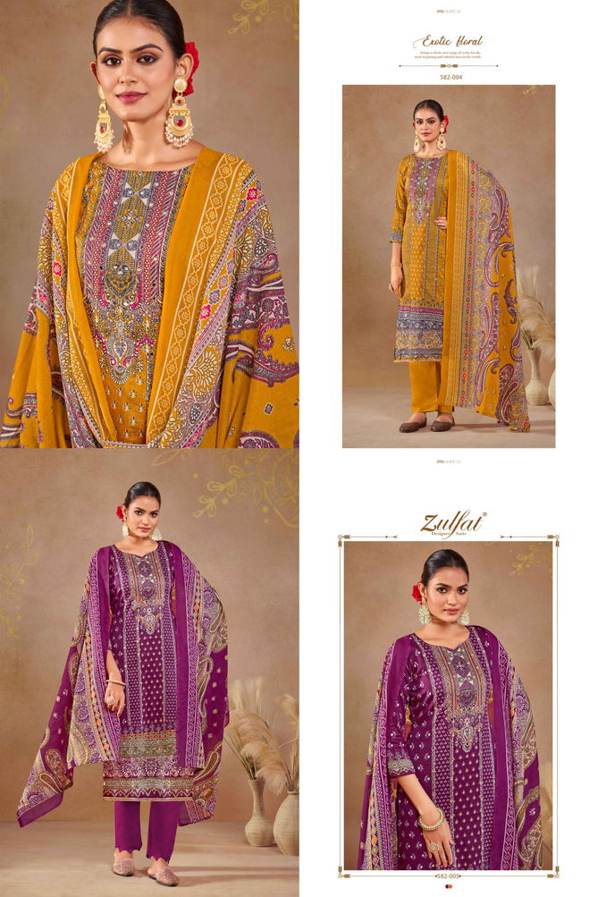 Sajni By Zulfat Printed Jam Cotton Dress Material Wholesale Shop In Surat